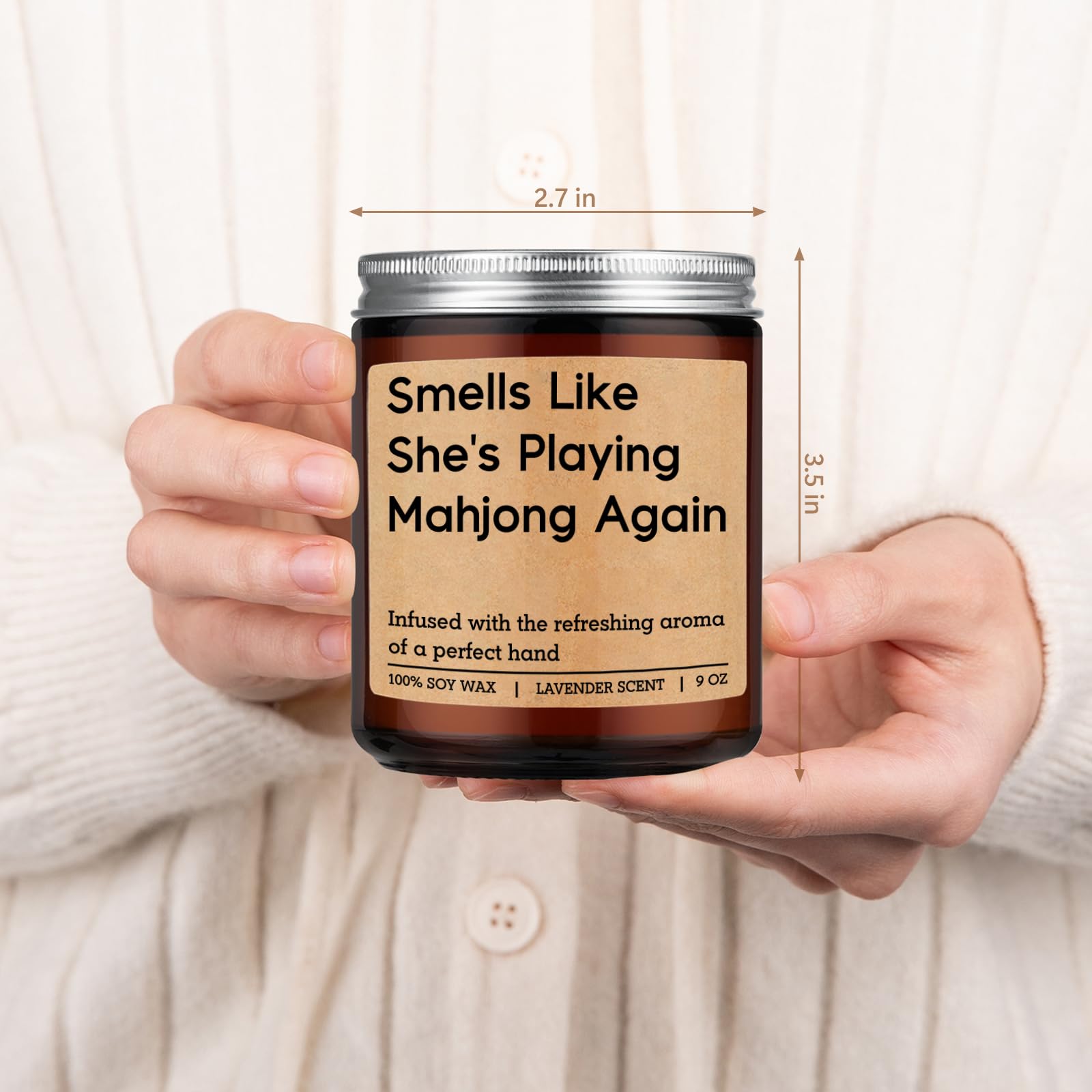 "Smells Like She's Playing Mahjong Again" Lavender Candle