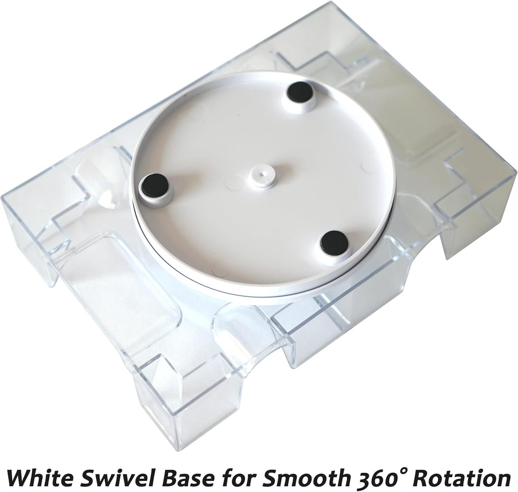 2-Deck Rotating Card Holder— Revolving Playing Card Tray
