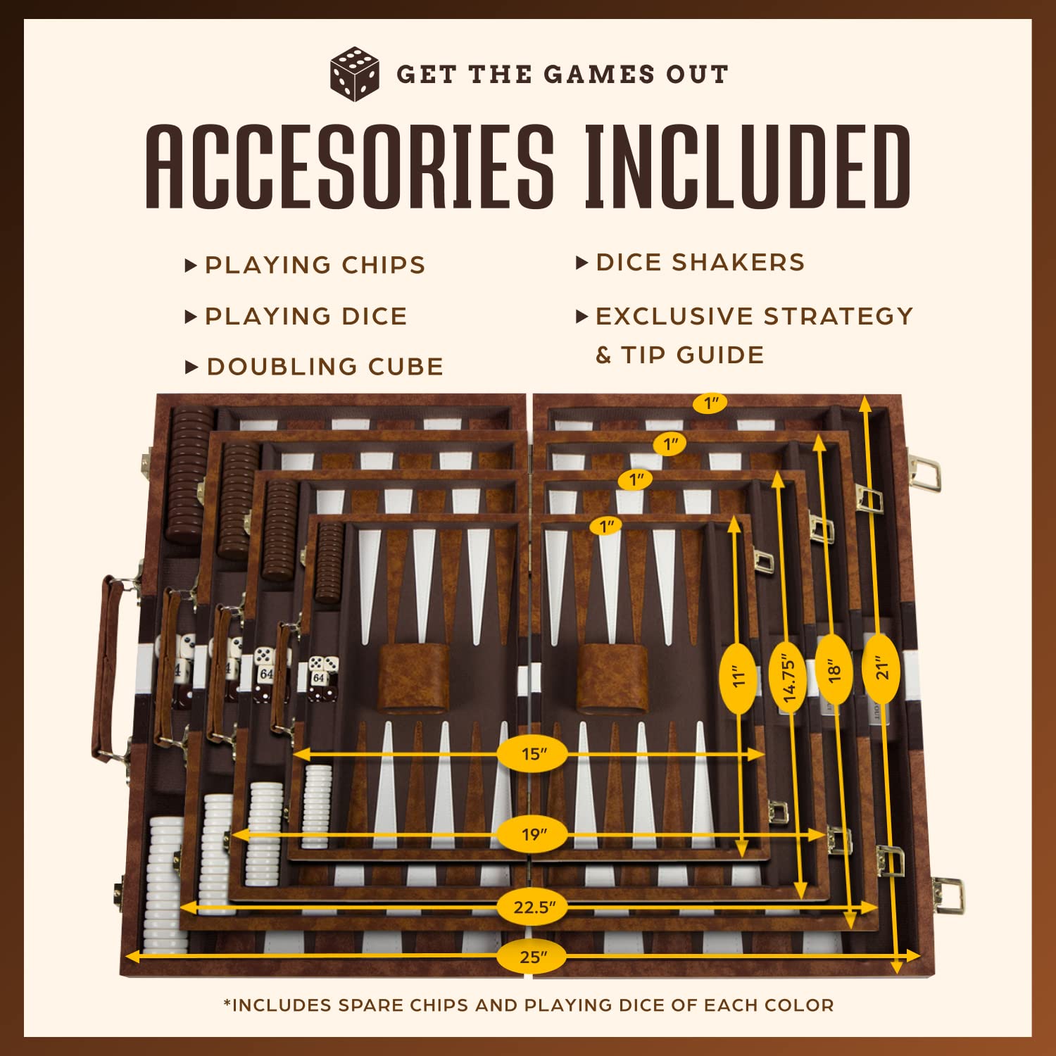 Get The Games Out Backgammon Set