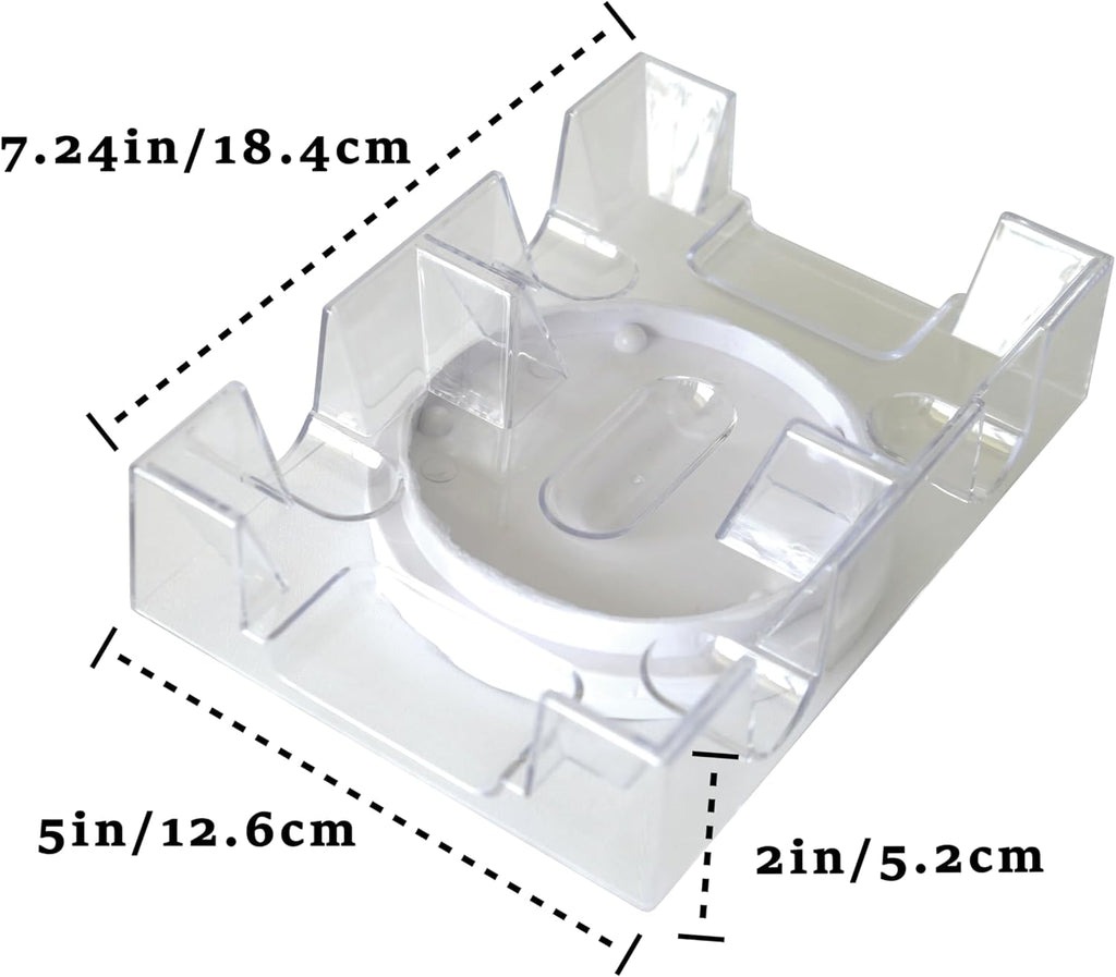 2-Deck Rotating Card Holder— Revolving Playing Card Tray