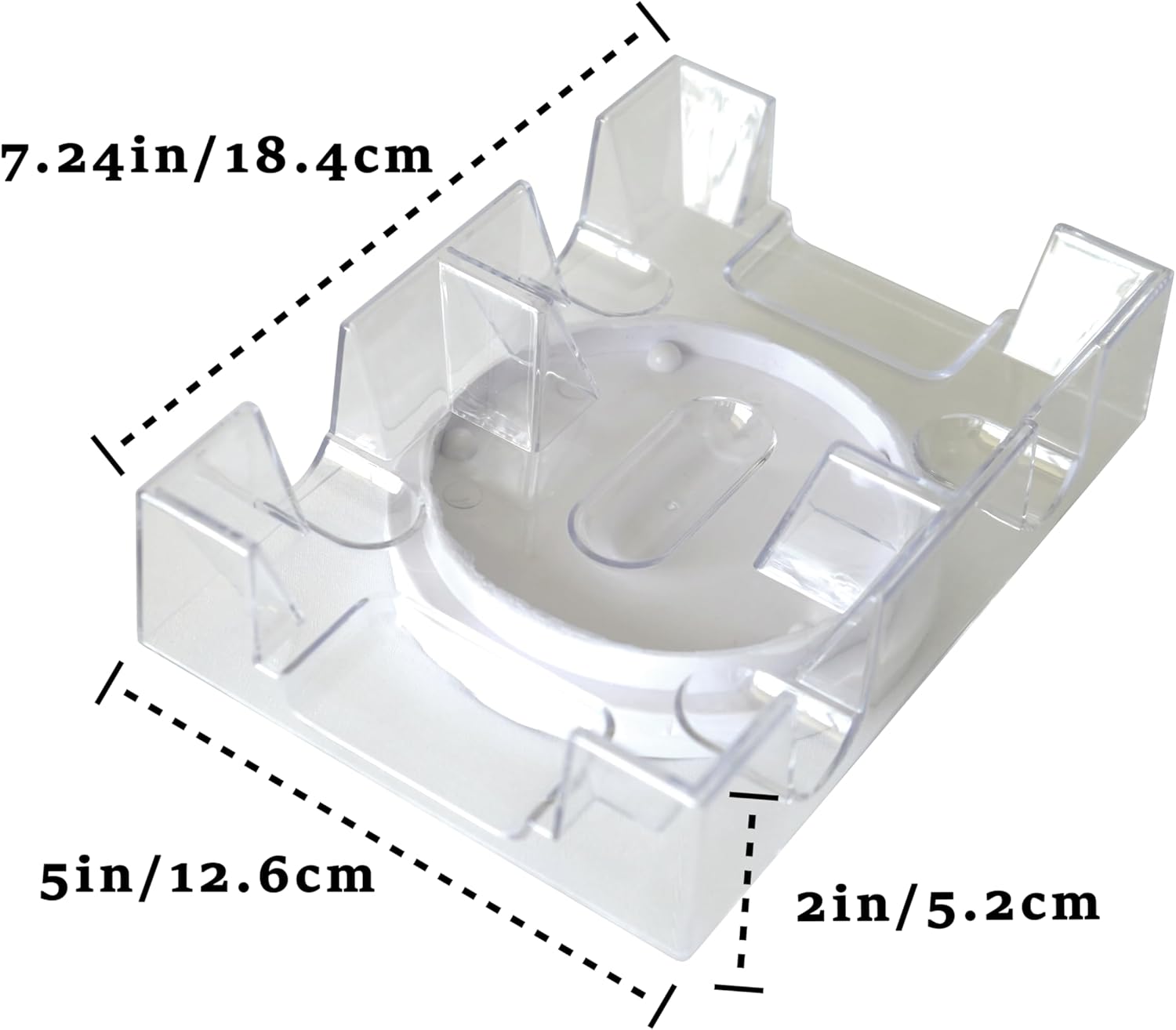 2-Deck Rotating Card Holder— Revolving Playing Card Tray