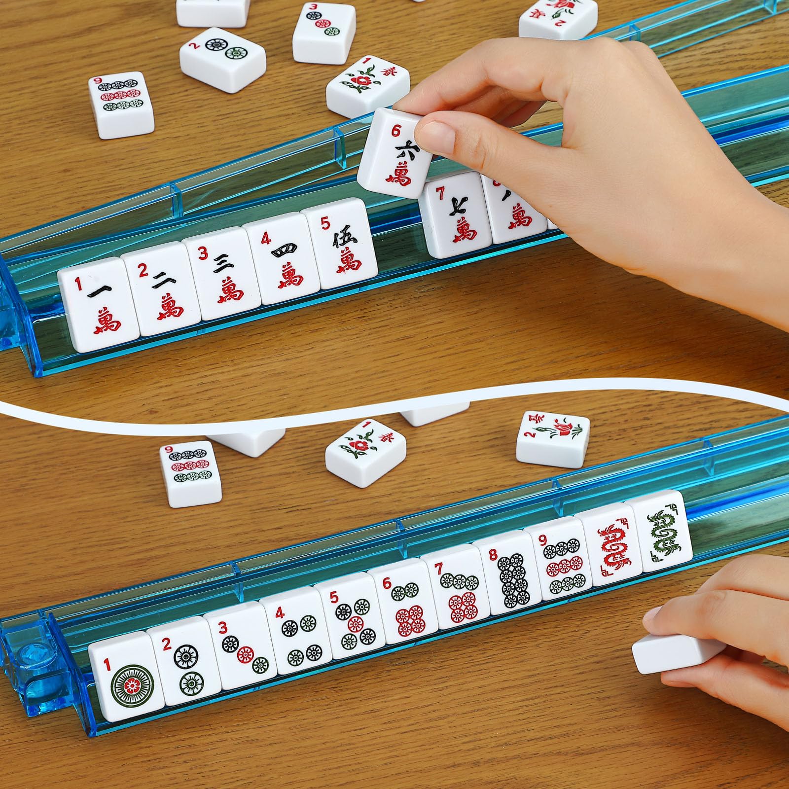 Marlifenny American Mahjong Set — 166 Tiles with Carrying Bag