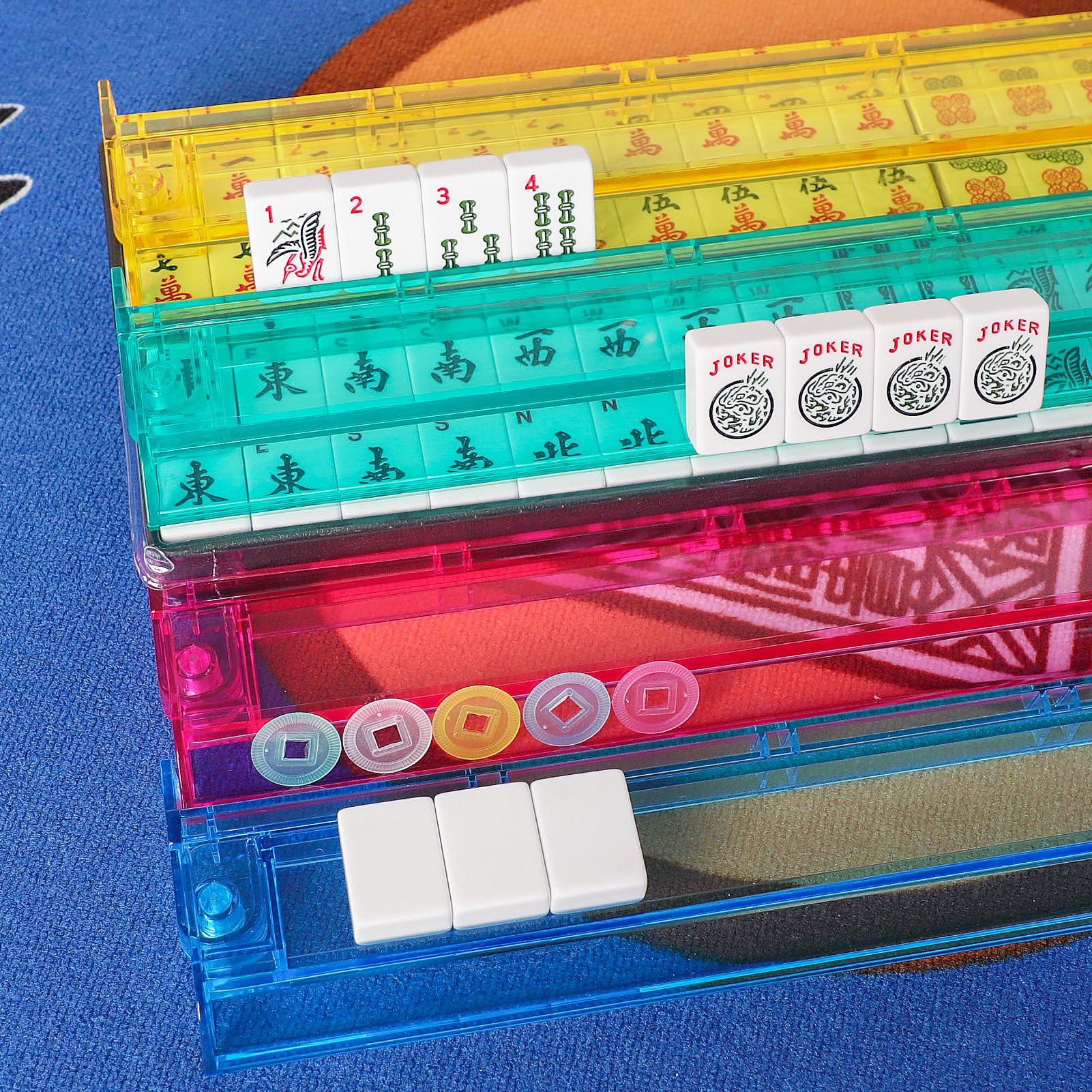 Gustaria American Mahjong Set — 166 Tiles with Carrying Bag