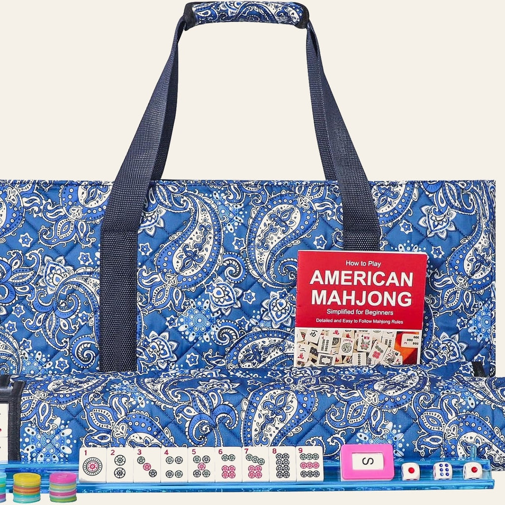 Gustaria American Mahjong Set — 166 Tiles with Carrying Bag